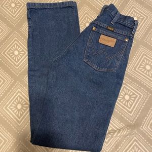 Cowboy cut wranglers